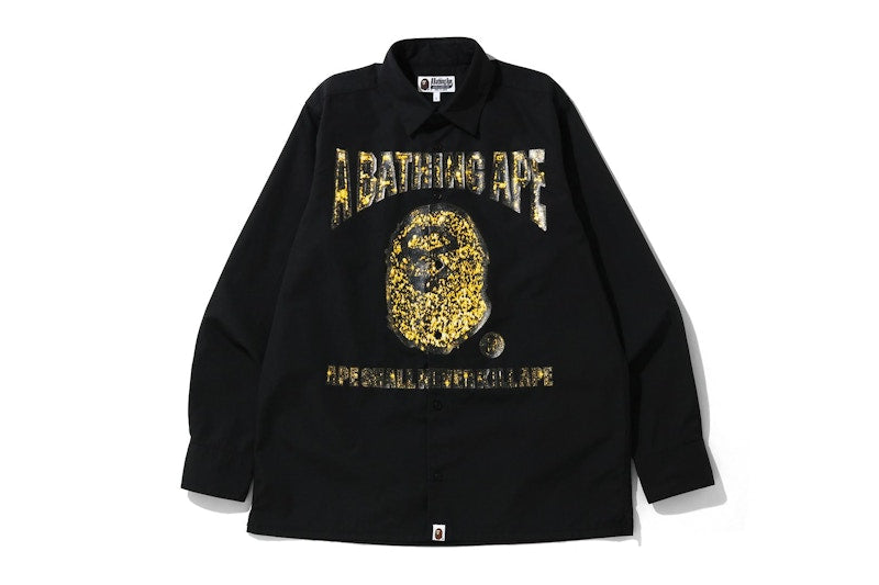BAPE Jewelry Motif Wide Shirt Black