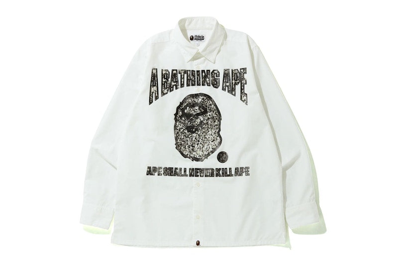 BAPE Jewelry Motif Wide Shirt White