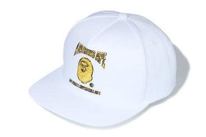 BAPE Jewelry Snap Back Cap White