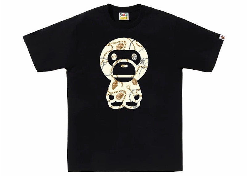 BAPE Jewels Big Baby Milo Tee Black