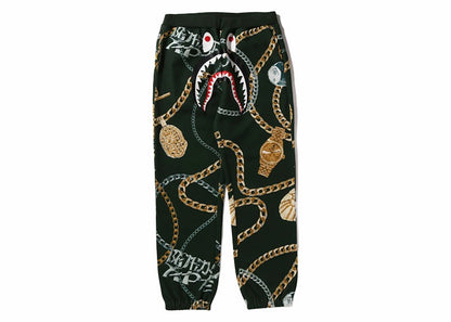 BAPE Jewels Shark Sweatpant Green