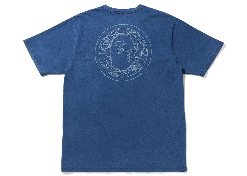 BAPE Kamon Tee Indigo