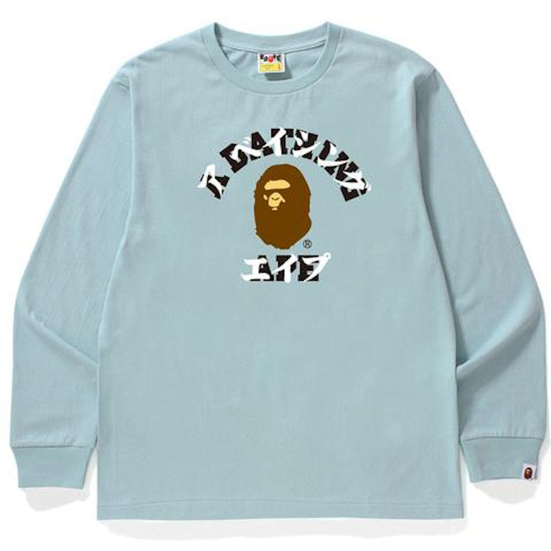 BAPE Katakana College L/S Tee Sax