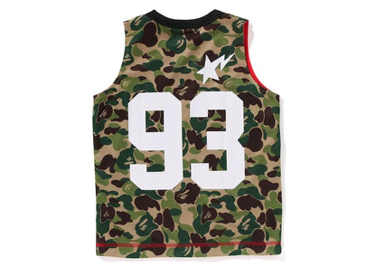 BAPE Kids' ABC Camo Mesh Reversible Tank Top Green