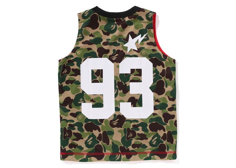 BAPE Kids' ABC Camo Mesh Reversible Tank Top Green