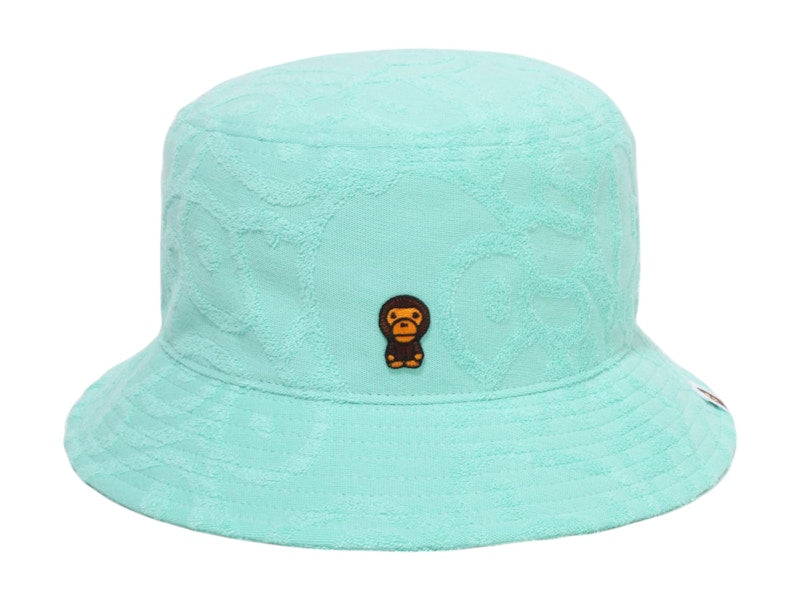BAPE Kids All Baby Milo Pile Bucket Hat Green