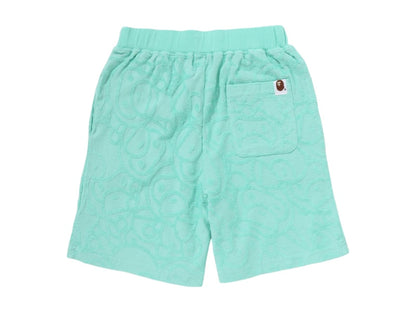 BAPE Kids All Baby Milo Pile Shorts Green