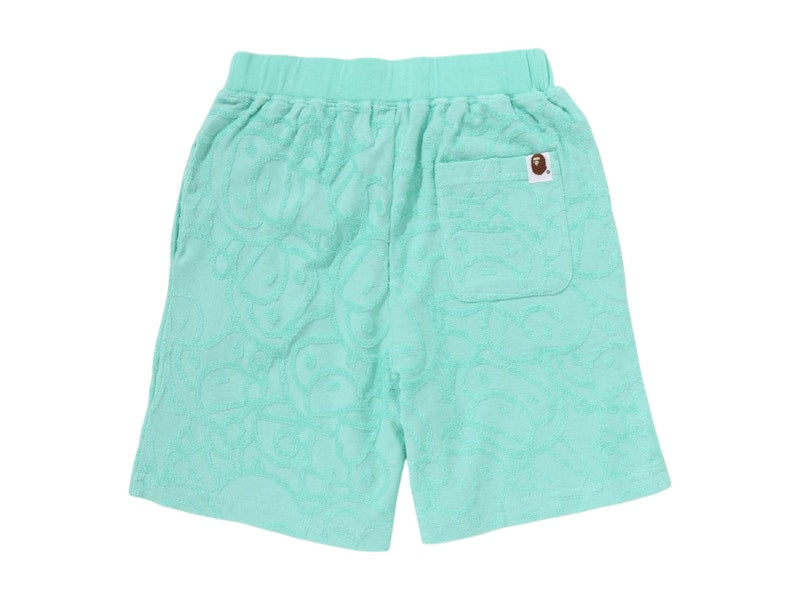 BAPE Kids All Baby Milo Pile Shorts Green
