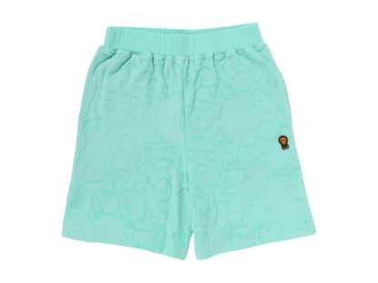BAPE Kids All Baby Milo Pile Shorts Green