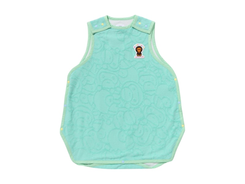 BAPE Kids All Baby Milo Pile Sleeper Green