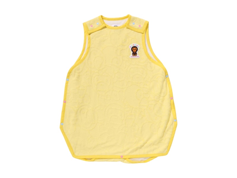 BAPE Kids All Baby Milo Pile Sleeper Yellow