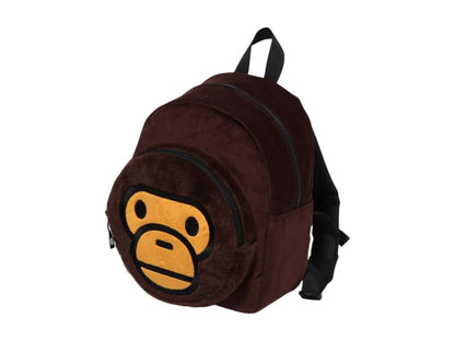 BAPE Kids Baby Milo Boa Backpack Brown