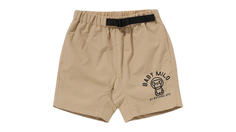 BAPE Kids Baby Milo Climbing Shorts Beige