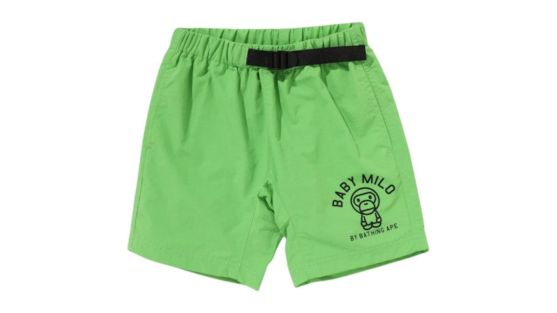 BAPE Kids Baby Milo Climbing Shorts Green
