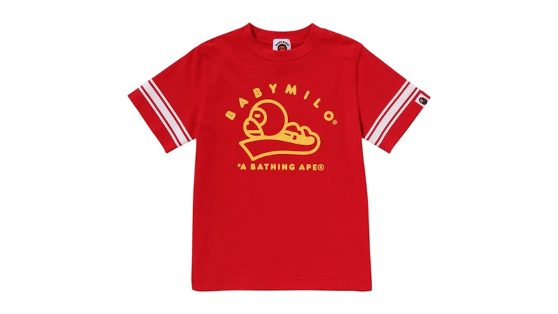 BAPE Kids Baby Milo Football Tee Red