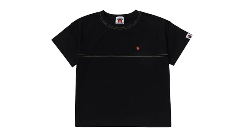 BAPE Kids Baby Milo Neon Print Relaxed Fit Tee Black