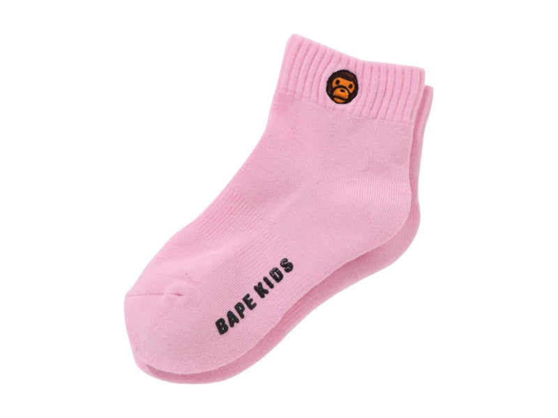 BAPE Kids Baby Milo One Point Socks Pink
