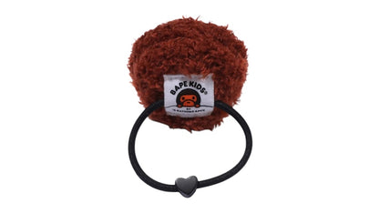 BAPE Kids Baby Milo Plush Doll Hair Tie Brown