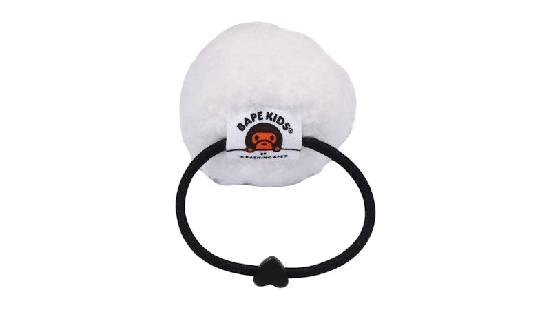 BAPE Kids Baby Milo Plush Doll Hair Tie White