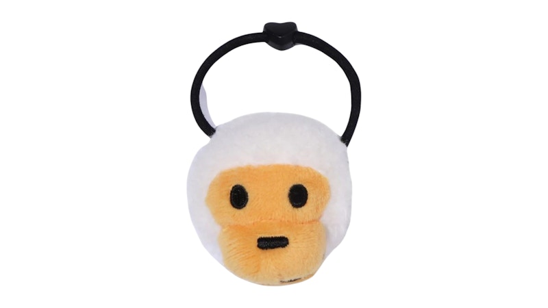 BAPE Kids Baby Milo Plush Doll Hair Tie White