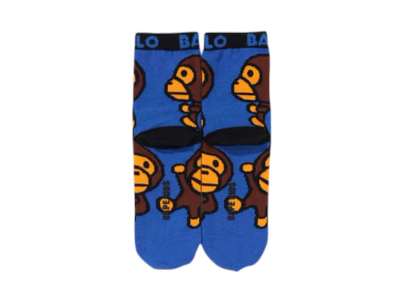 BAPE Kids Baby Milo Socks Blue