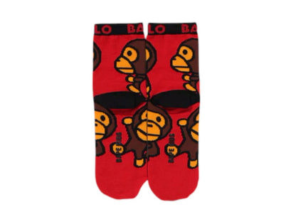 BAPE Kids Baby Milo Socks Red