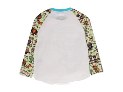 BAPE Kids Baby Milo Western L/S Tee Sax