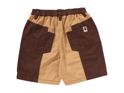 BAPE Kids Baby Milo Western Shorts Brown