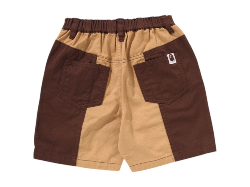 BAPE Kids Baby Milo Western Shorts Brown