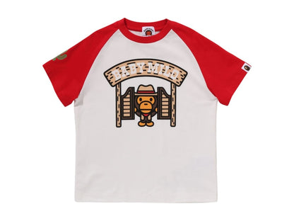 BAPE Kids Baby Milo Western Tee Red