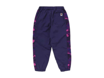 BAPE Kids Color Camo Block Track Pants Purple