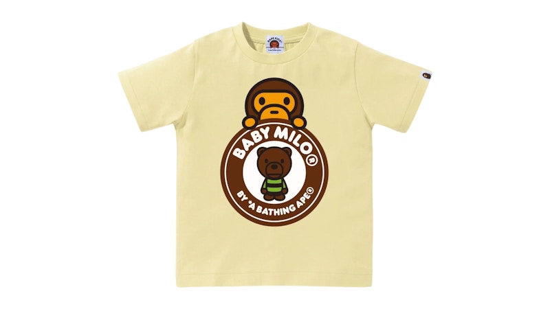 BAPE Kids Milo & Bear Busy Works Tee Yellow