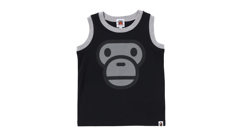 BAPE Kids Milo Face Tank Top Black