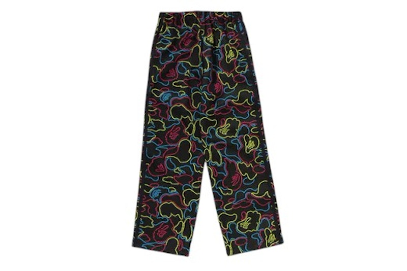 BAPE Kid's Neon Camo Jacquard Track Pants Multi