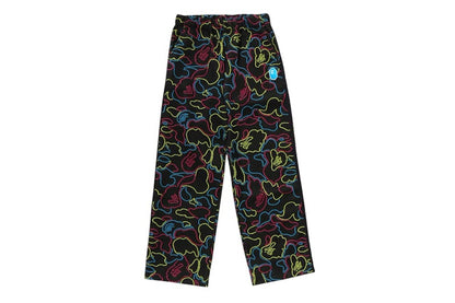 BAPE Kid's Neon Camo Jacquard Track Pants Multi