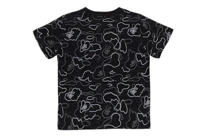 BAPE Kid's Neon Camo Tee Black