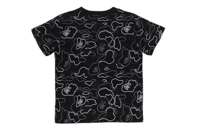 BAPE Kid's Neon Camo Tee Black