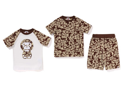BAPE Kids' Solid Baby Milo Gift Set Brown