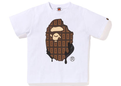 BAPE Kids Valentine Chocolate Ape Head Tee (SS23) White