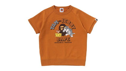 BAPE Kids x Tom And Jerry 85th Relaxed Fit Sweat Tee Yellow