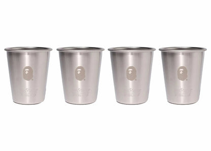 BAPE Klean Kanteen Steel Cup 10oz Set Silver