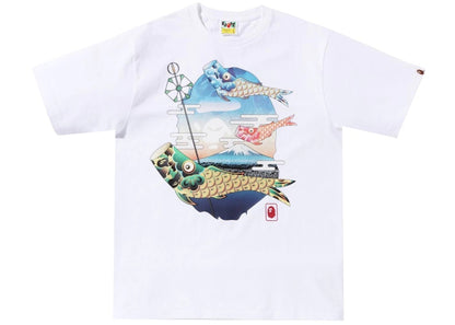 BAPE Koinobori Carp Flags Ape Head Tee (SS22) White