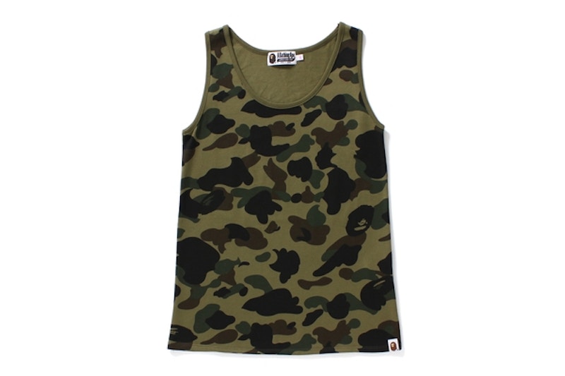 BAPE Ladies 1st Camo Tank Top Green