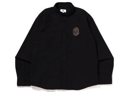 BAPE Large Ape Head Oxford BD Shirt Black