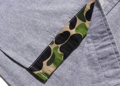BAPE Large Ape Head Oxford BD Shirt Grey