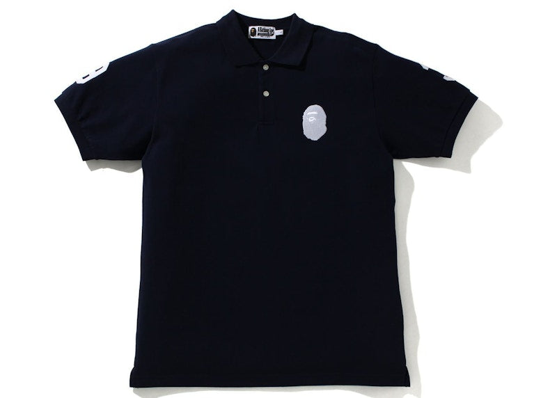 BAPE Large Ape Head Polo Navy