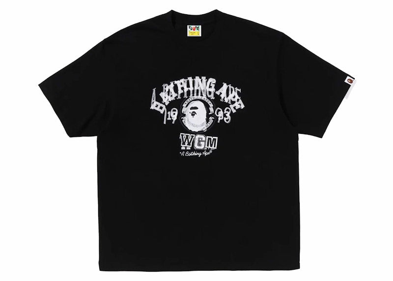 BAPE Layered College Relaxed Fit Tee Black