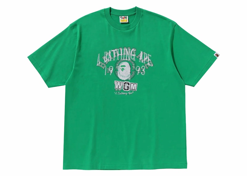 BAPE Layered College Relaxed Fit Tee Green