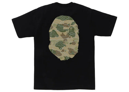 BAPE Layered Line Camo Big Ape Head Tee Black/Beige