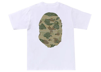 BAPE Layered Line Camo Big Ape Head Tee White/Beige
